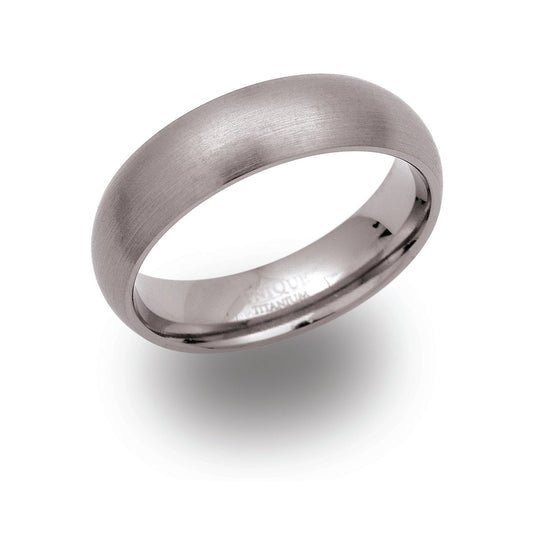 Gents 6mm Titanium Ring