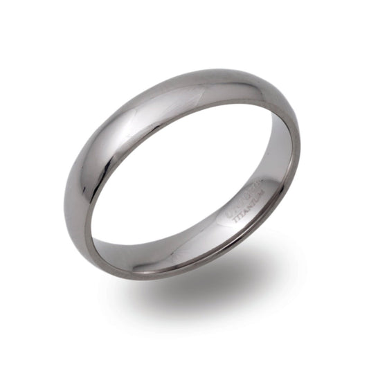 Gents 5mm Titanium Ring