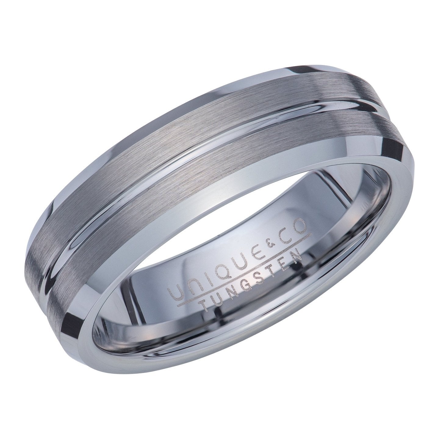 Gents 7mm Tungsten carbide Ring