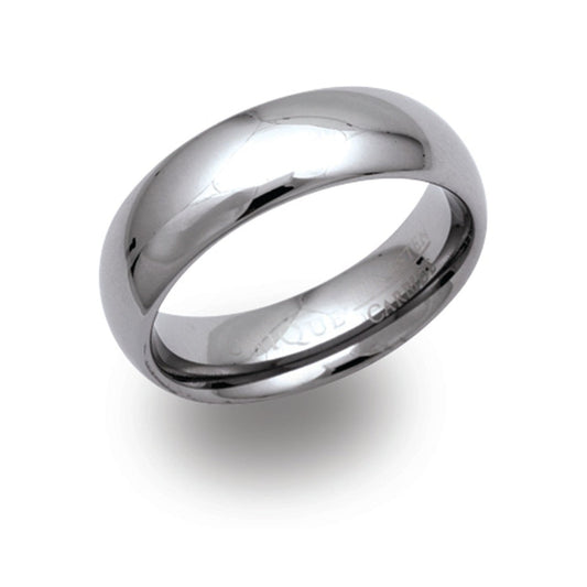 Gents 7mm tungsten ring