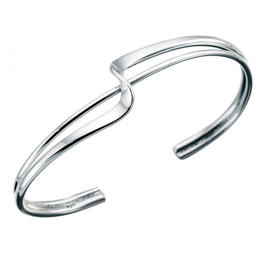 Silver Woven Bangle