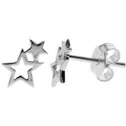 Silver Star Stud Earrings