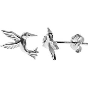 Silver Hummingbird Stud Earrings.