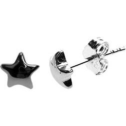 Silver Star Stud Earrings