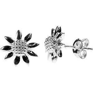 Silver Daisy Stud Earrings.