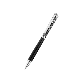 Silver and black vienna ball point pen