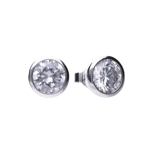 Diamonfire silver and cubic zirconia stud earrings 0.25.