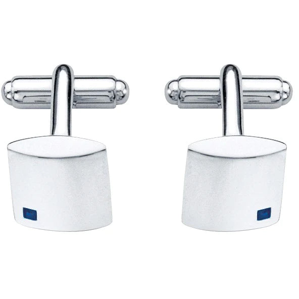 Silver And Blue Sapphire Cufflinks