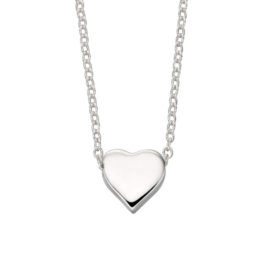 silver small heart pendant