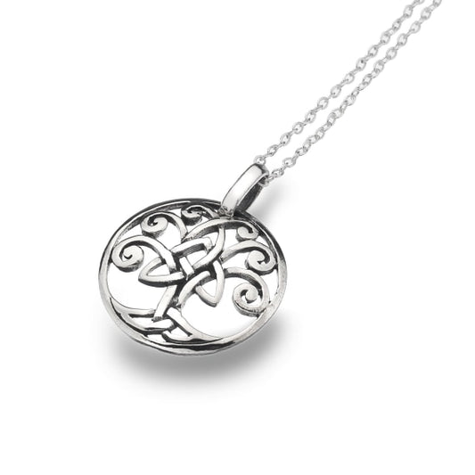 silver celtic tree of life pendant