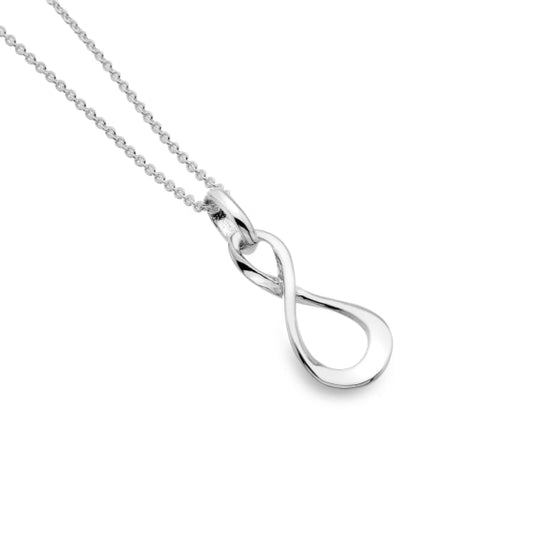 silver figure of eight small pendant