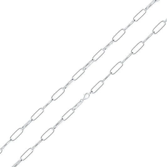 Silver Paper Link Bracelet