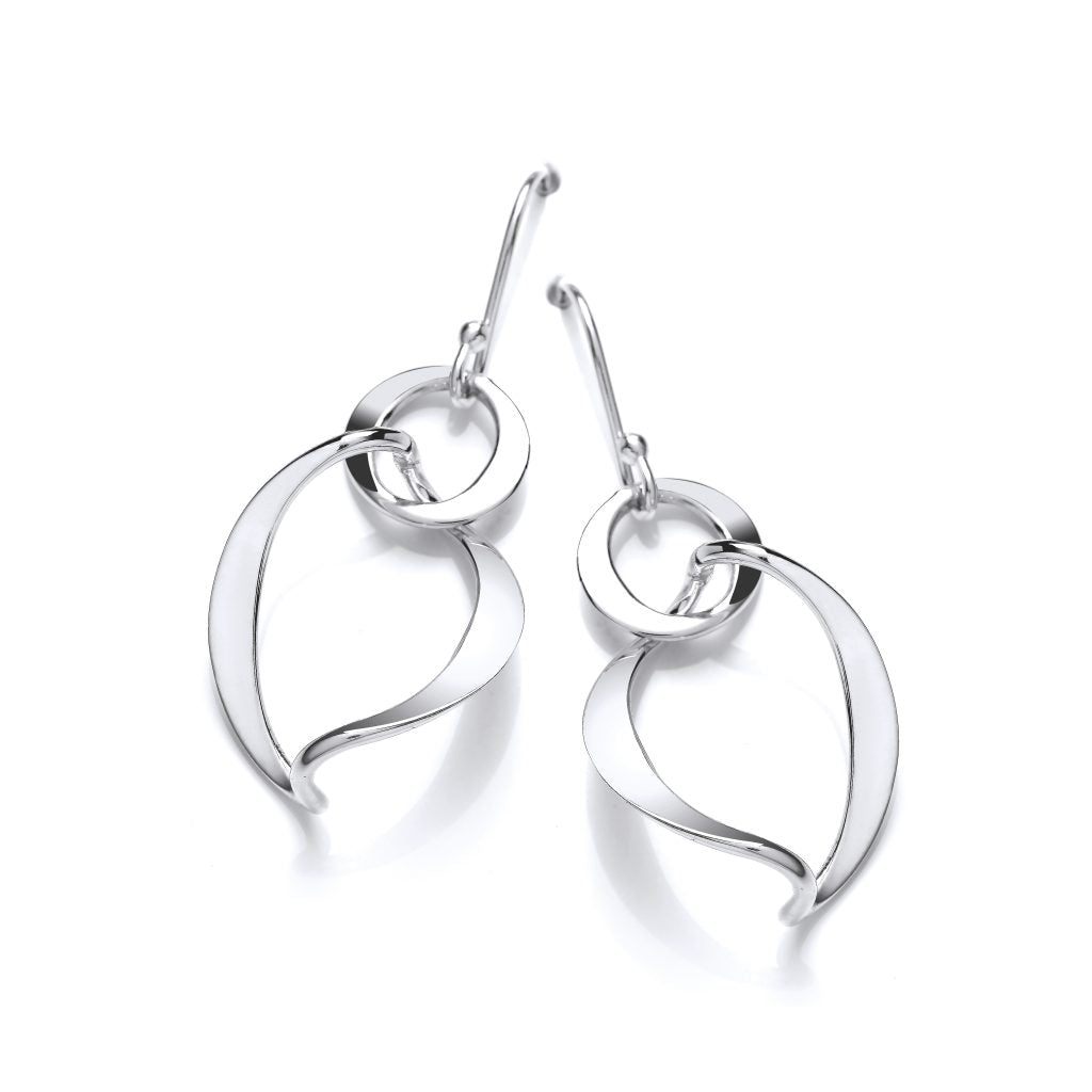 Silver Spinning Earrings