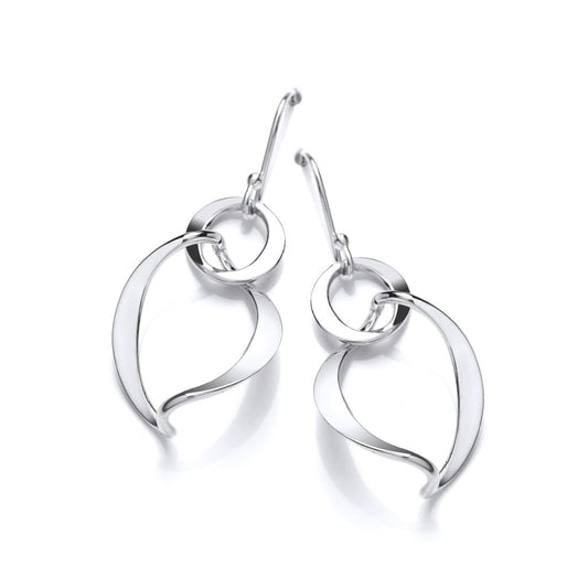 Silver Spinning Earrings