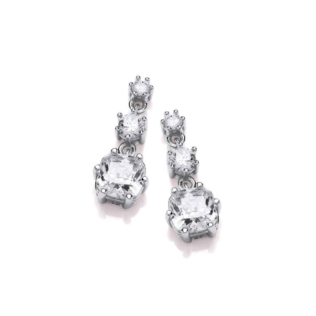 Silver & Cubic Zirconia Enchantress Earrings