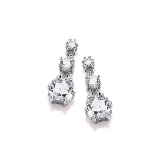 Silver & Cubic Zirconia Enchantress Earrings