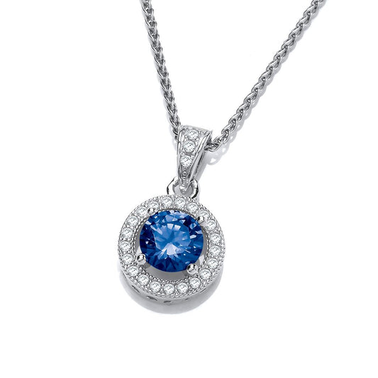 Silver & Cubic Zirconia porthole Necklace