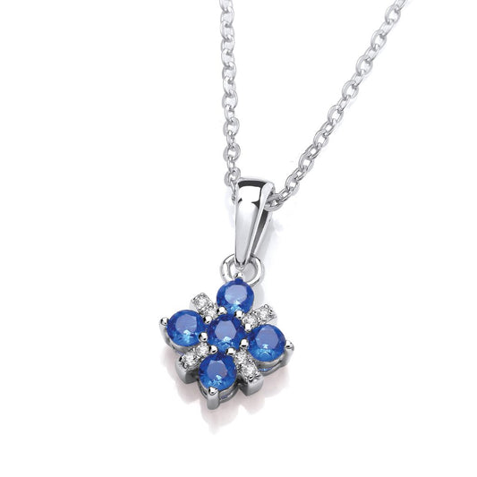 Silver & Cubic Zirconia star Necklace