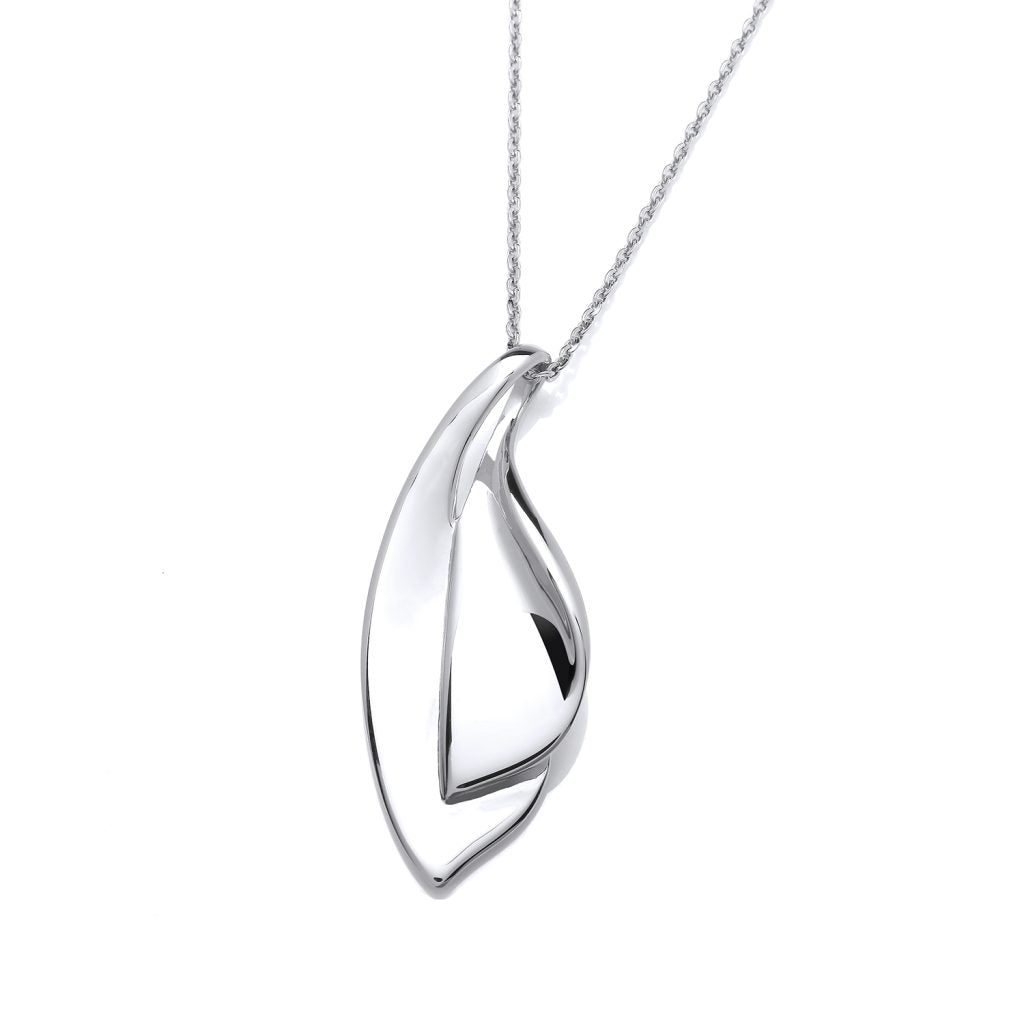 Silver Whisper Leaf Pendant