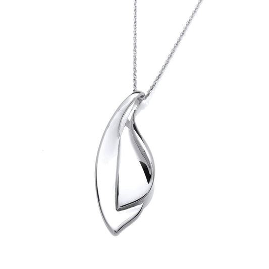 Silver Whisper Leaf Pendant