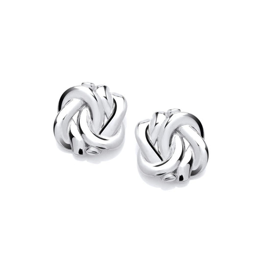 Silver Celtic Twist stud Earrings
