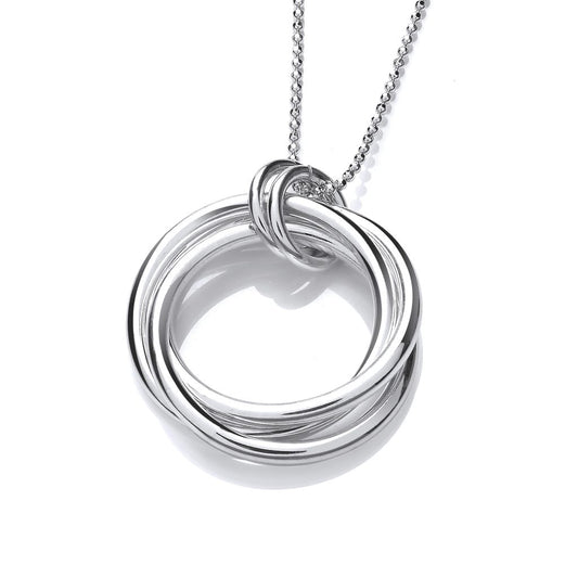 Silver Multi Ring Pendant