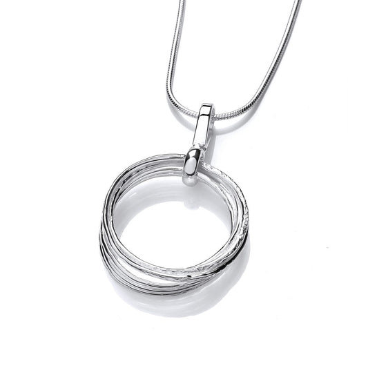 Silver Rings Hoop Pendant