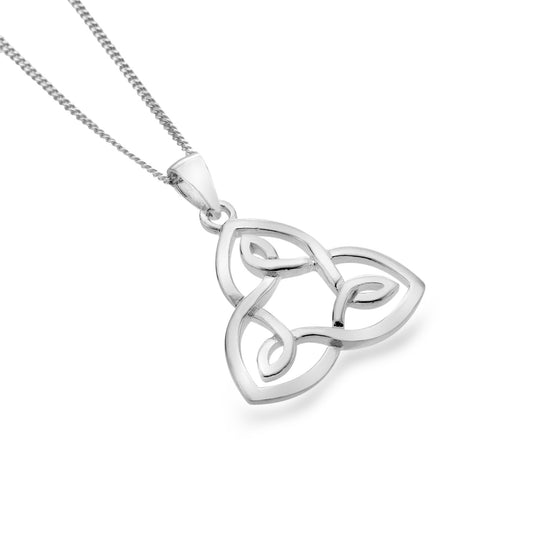 Silver celtic knot pendant