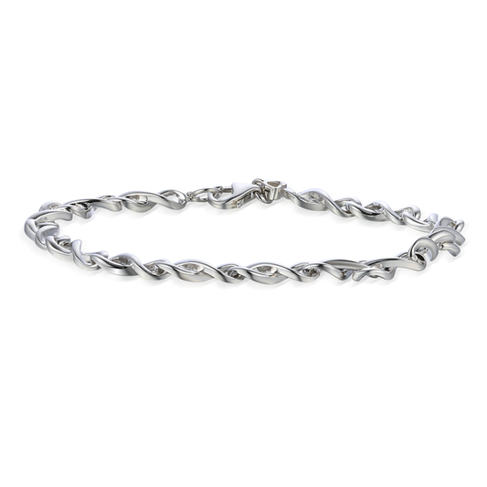 Silver twist bracelet