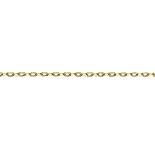 9ct Gold Angle Filed Trace Chain