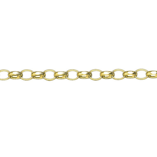 9ct Gold filed oval belcher braclet