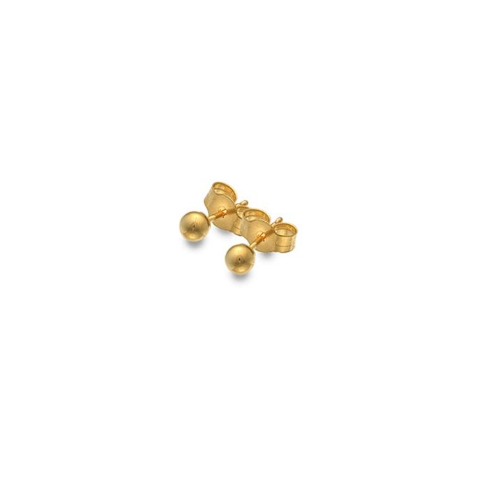 9CT Gold 3mm Ball Stud Earrings