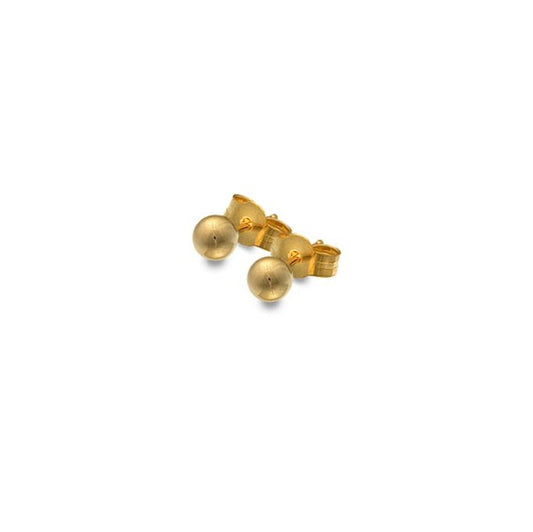 9CT Gold 4mm Ball Stud Earrings