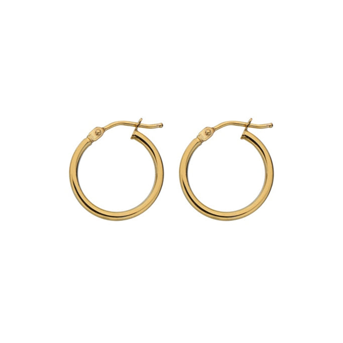 9ct gold hoops