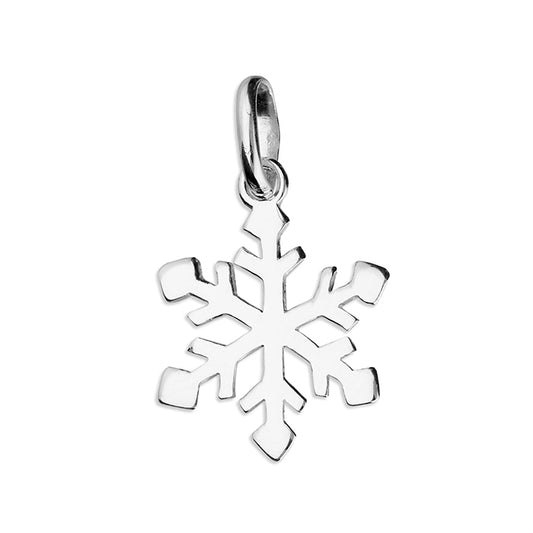 Silver snowflake pendant