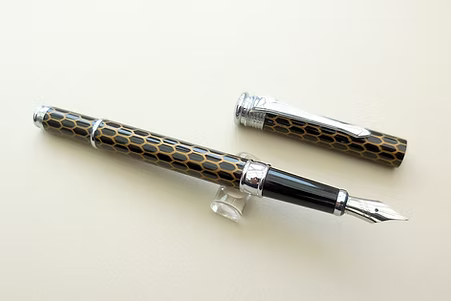 Autograph Jackson Pollock Black honeycomb Fountain Pen