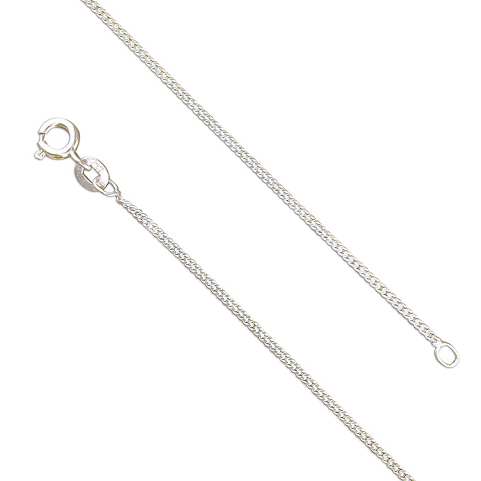 silver curb chain 24"
