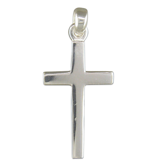Silver cross pendant