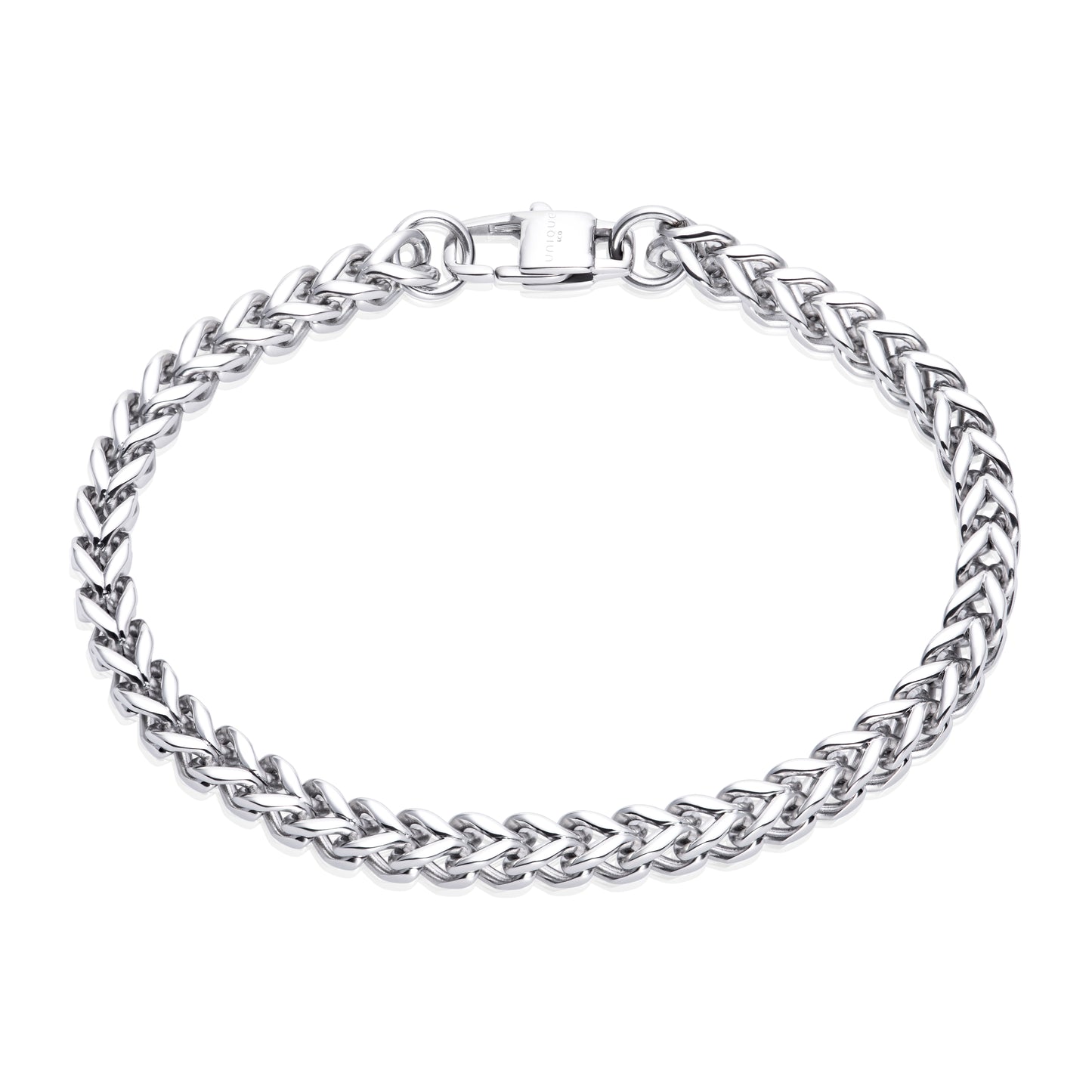 Stainless steel double curb chain bracelet