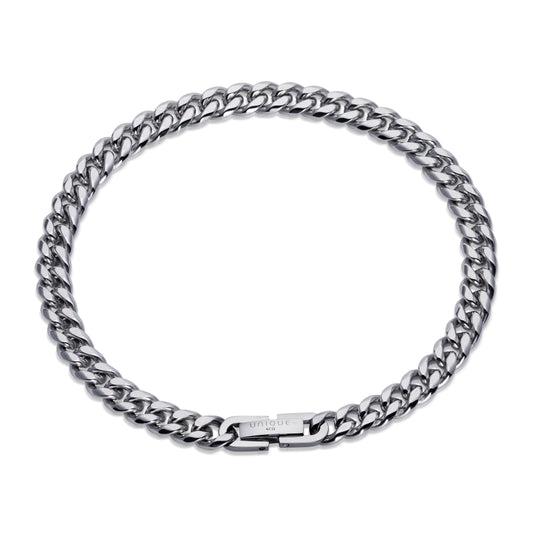 Stainless steel curb chain bracelet