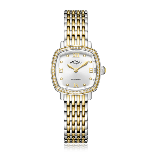 Rotary Traditional Crystal Set ladies watch