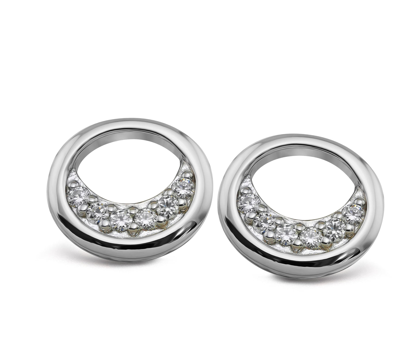 Unique Silver and CZ earrings