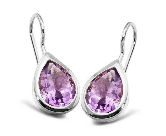 Unique Silver and Amethyst earrings