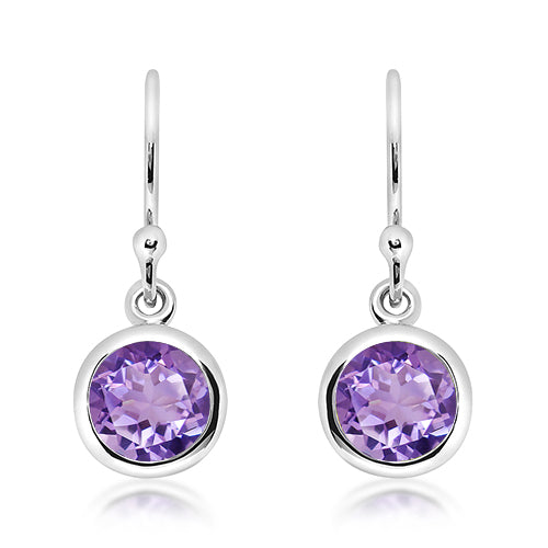 Unique Silver and Amethyst earrings