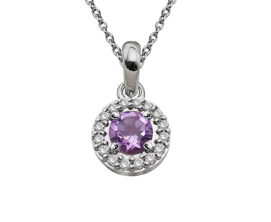 Silver and Amethyst pendant