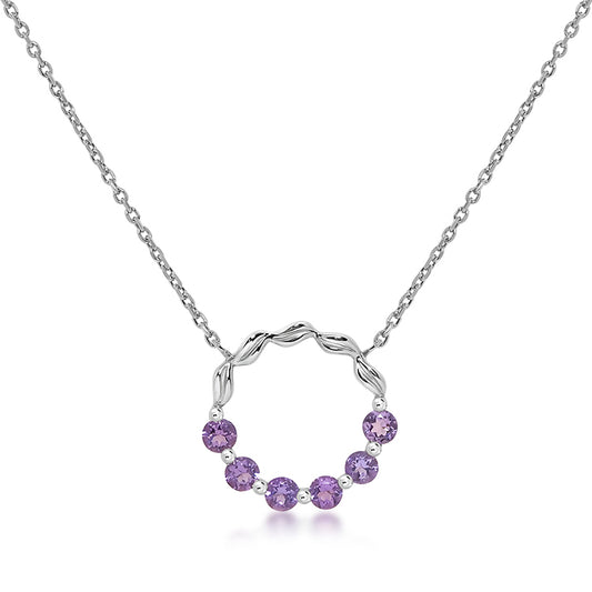 Silver and Amethyst pendant