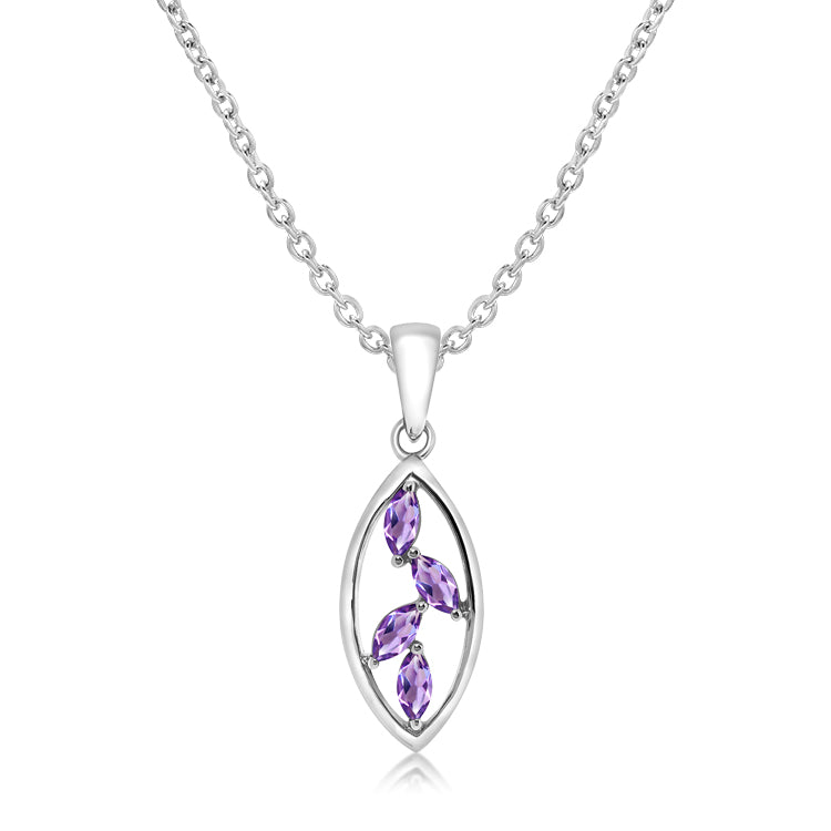 Silver and Amethyst pendant
