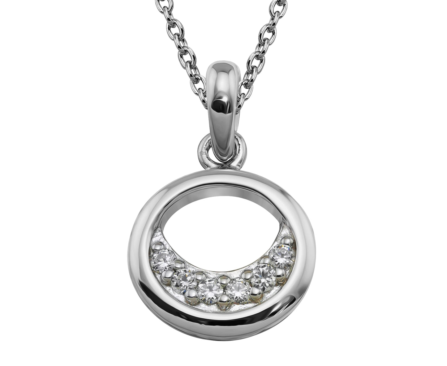 Silver and Cubic Zirconia pendant