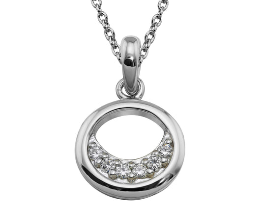 Silver and Cubic Zirconia pendant