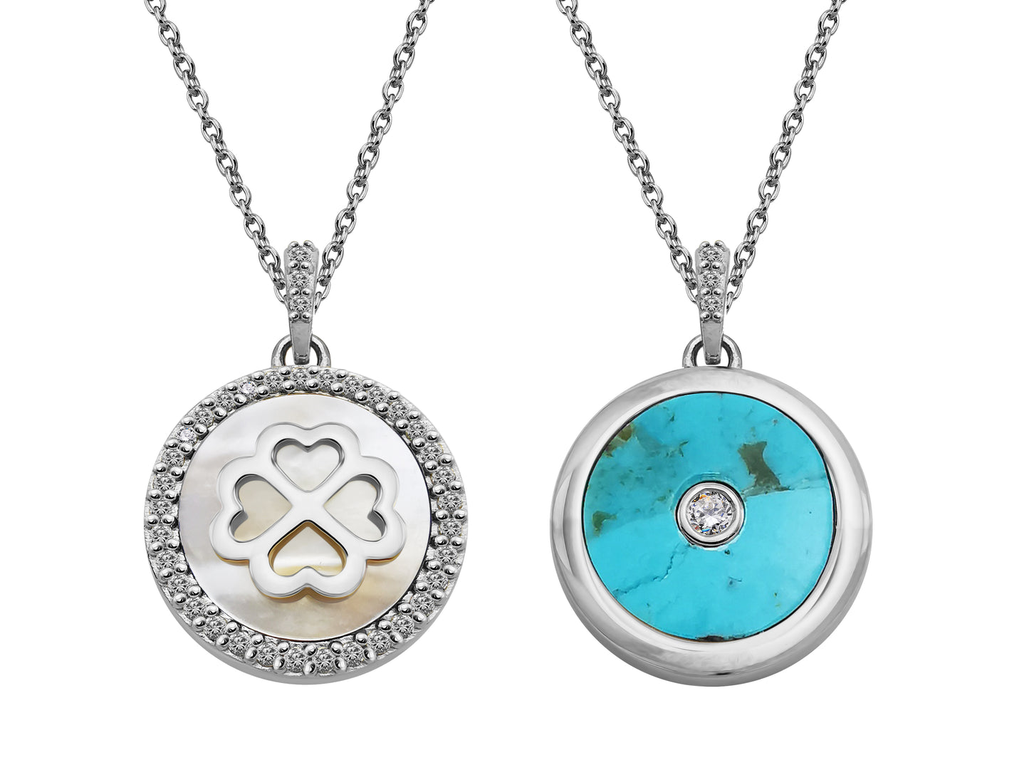 Silver and Mother of Pearl pendant.